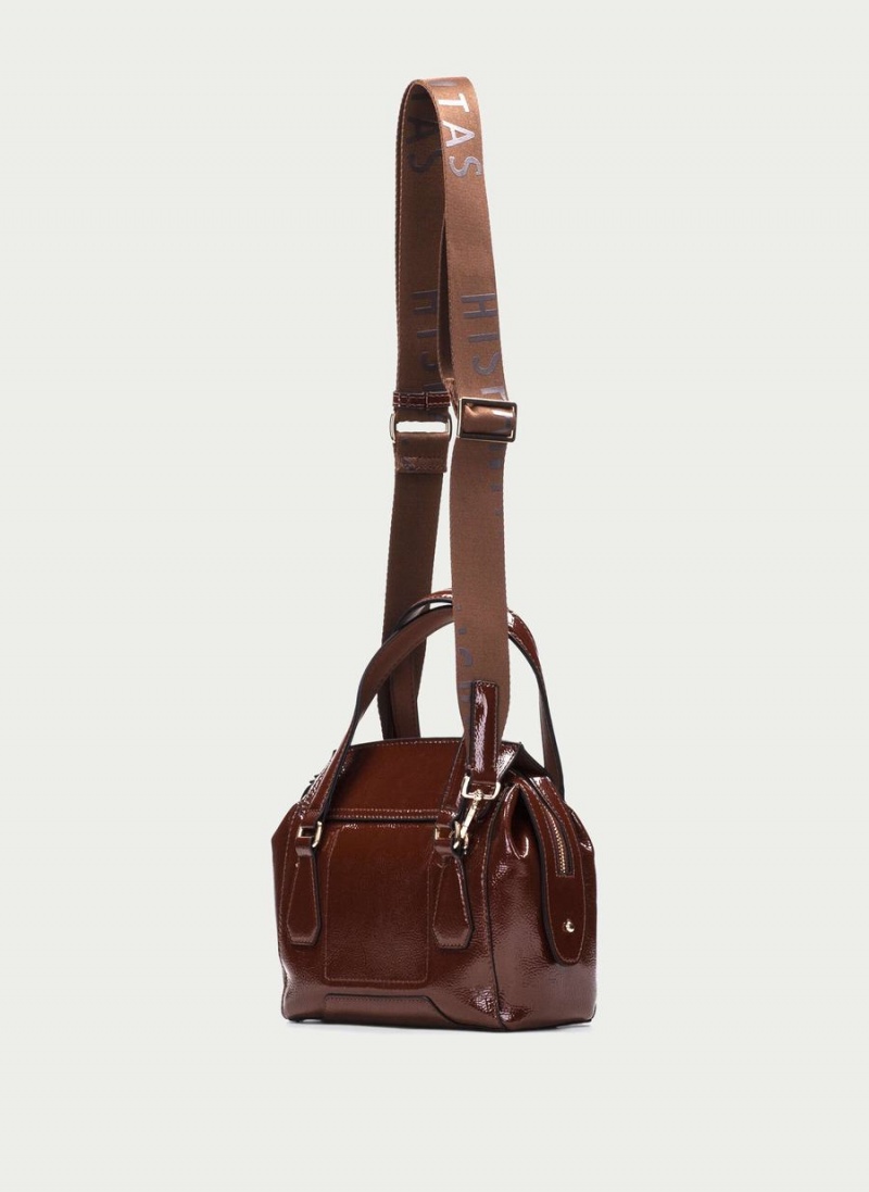 Hispanitas Top Handle Női Kézitáska Barna | XWJ1766RG
