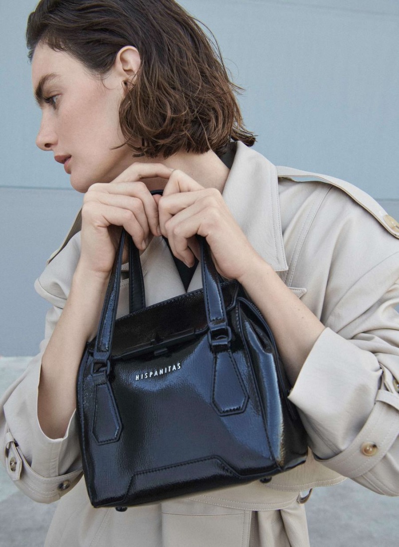 Hispanitas Top Handle Női Kézitáska Fekete | ELB5775QG